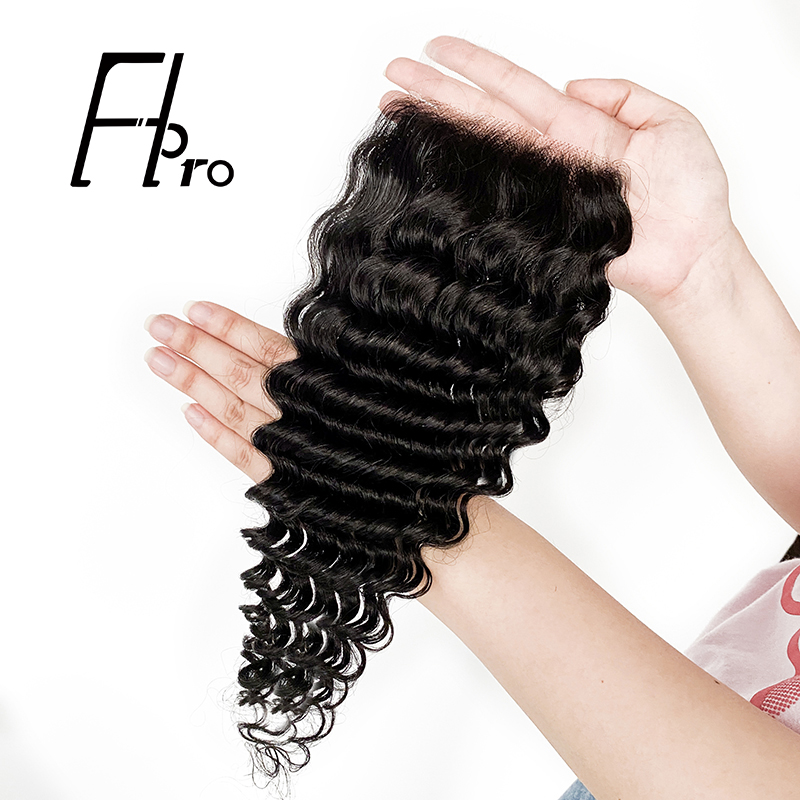 Best Price Wholesale 4x4 HD Lace Closure Deep Wave Direct from China Hair Factory